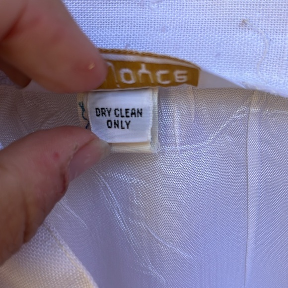 Vintage White Cotton Skirt Size 30 - Picture 9 of 10